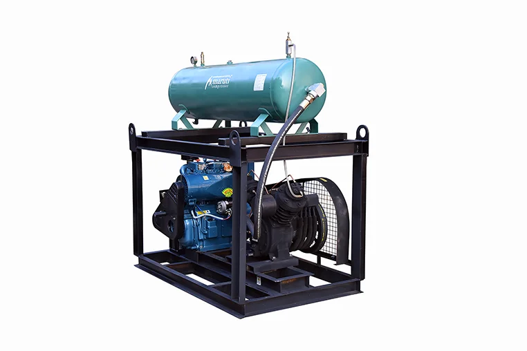 12.5hp Portable Diesel Engine Air Compressor