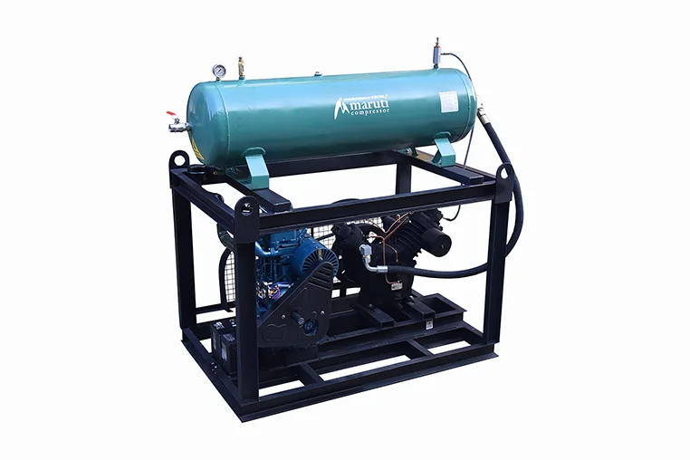 12.5hp Portable Diesel Engine Air Compressor