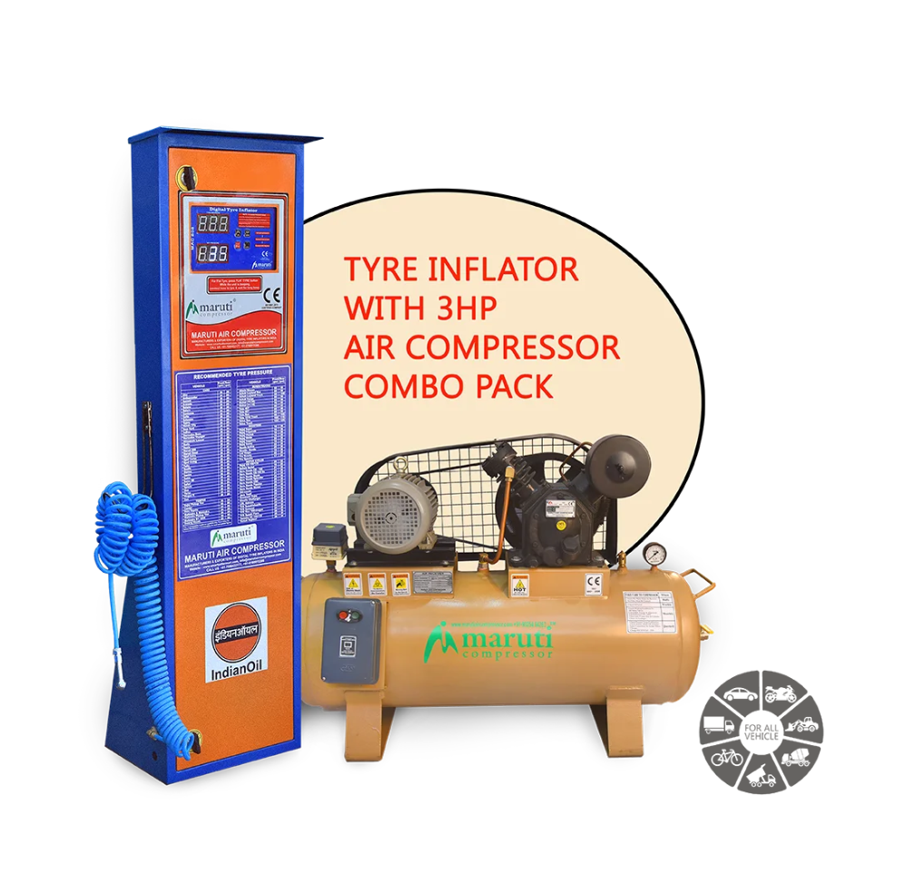 Nitrogen Tyre Inflator Machine with Air Compressor