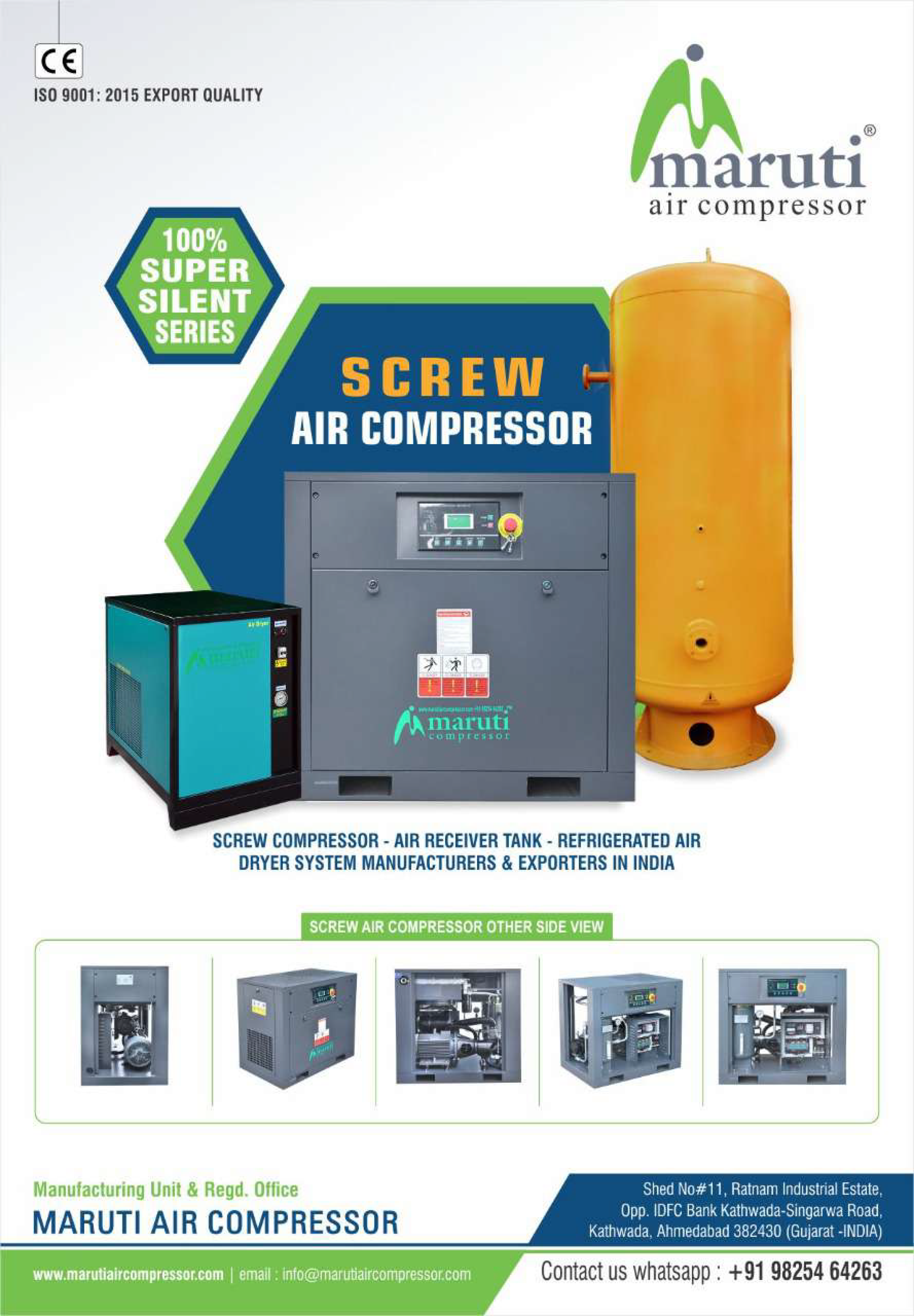 20 hp Screw Compressor