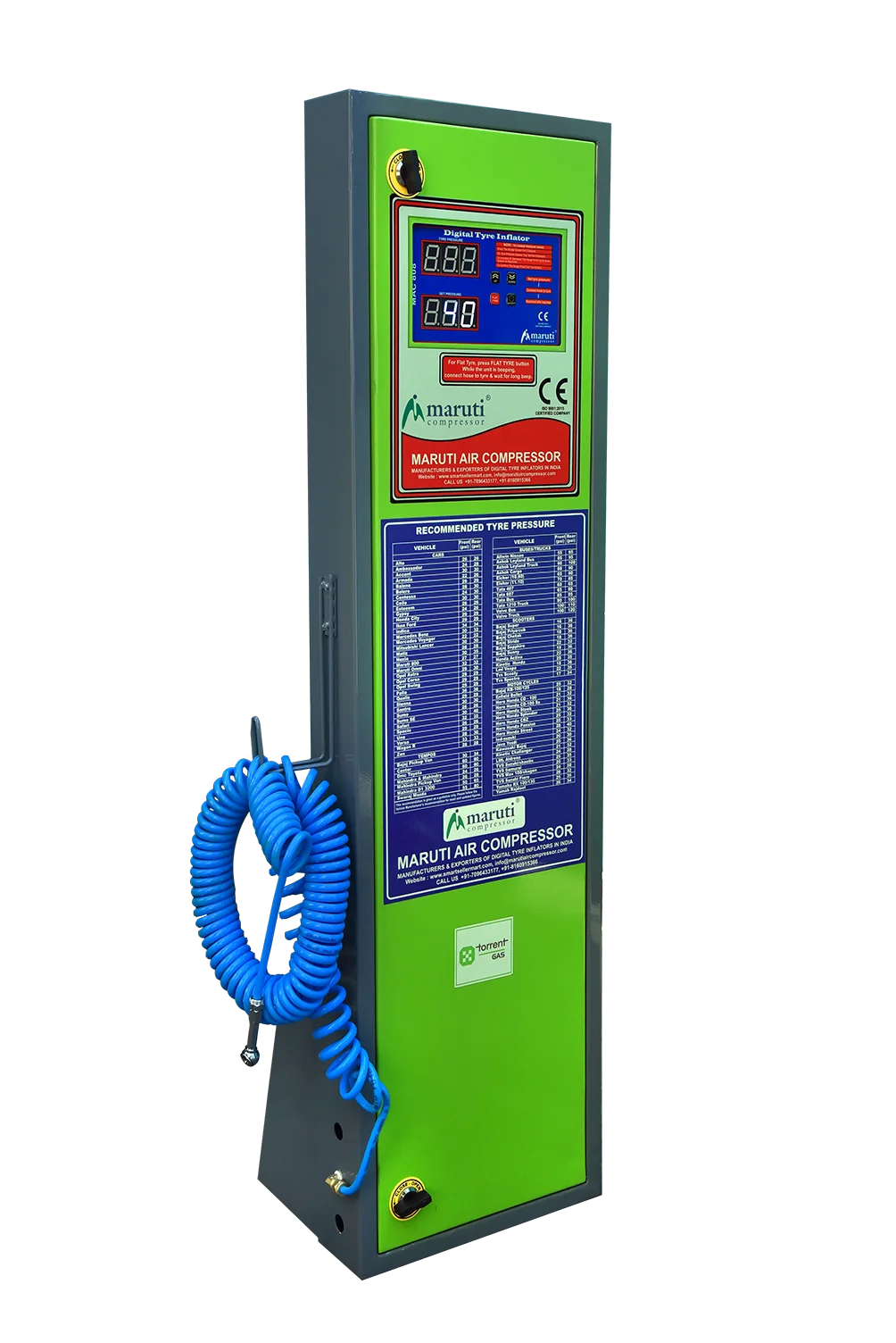 TORRENT CNG GAS Tyre Inflator with Air Compressor Combo Pack