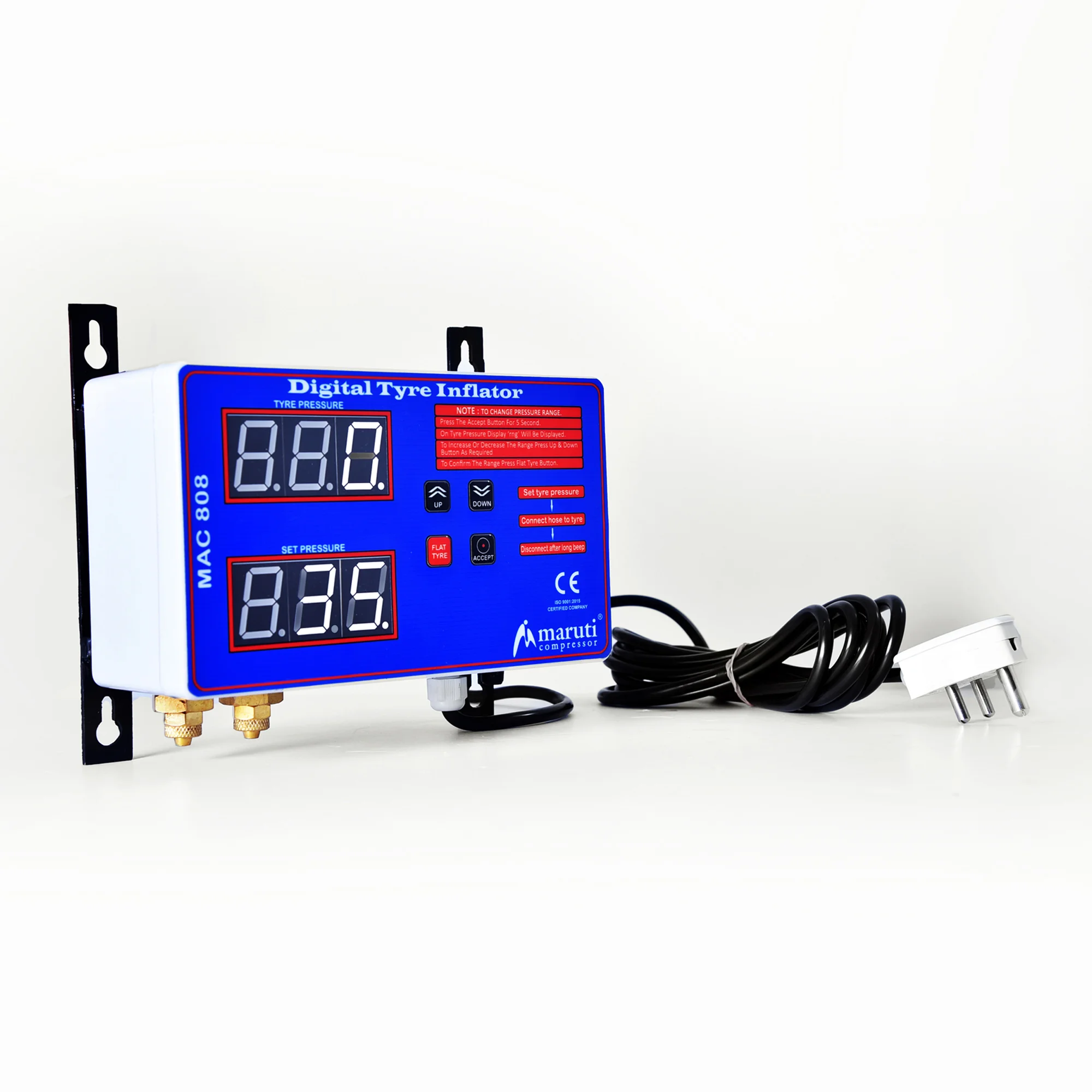 Wall Mounted Digital Tire Inflators For Automobile Garage