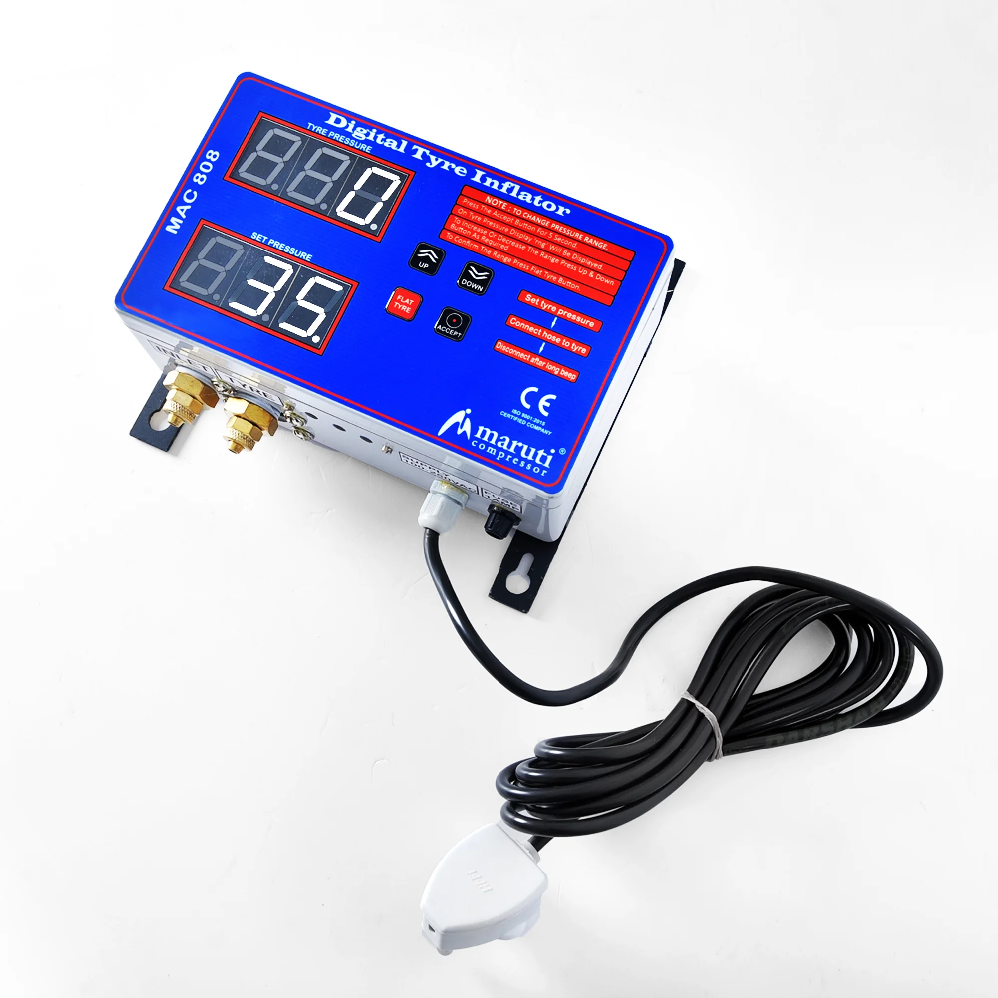 Wall Mounted Digital Tire Inflators For Automobile Garage