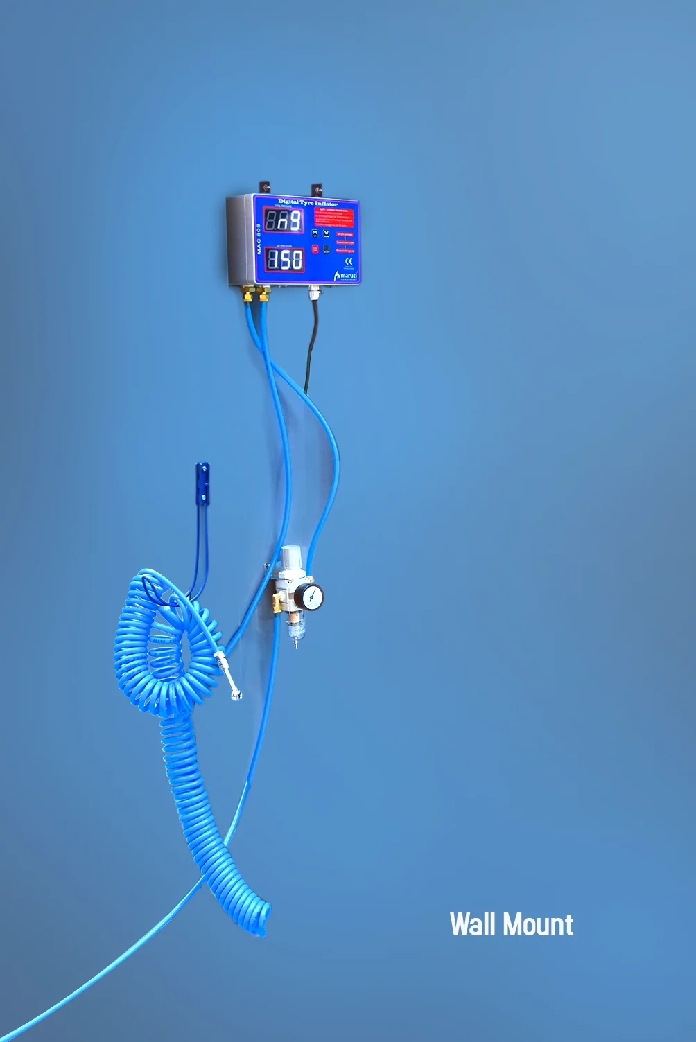 Wall Mounted Digital Tire Inflators For Automobile Garage