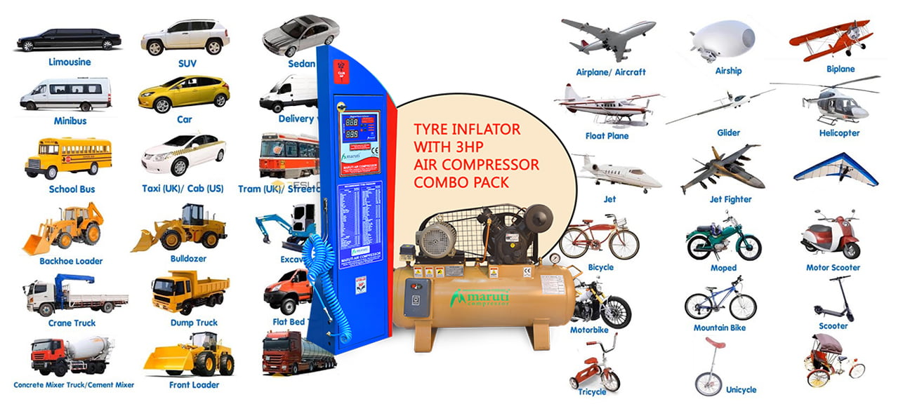 Hpcl Club Digital Tire inflator Air Pressure Gauge