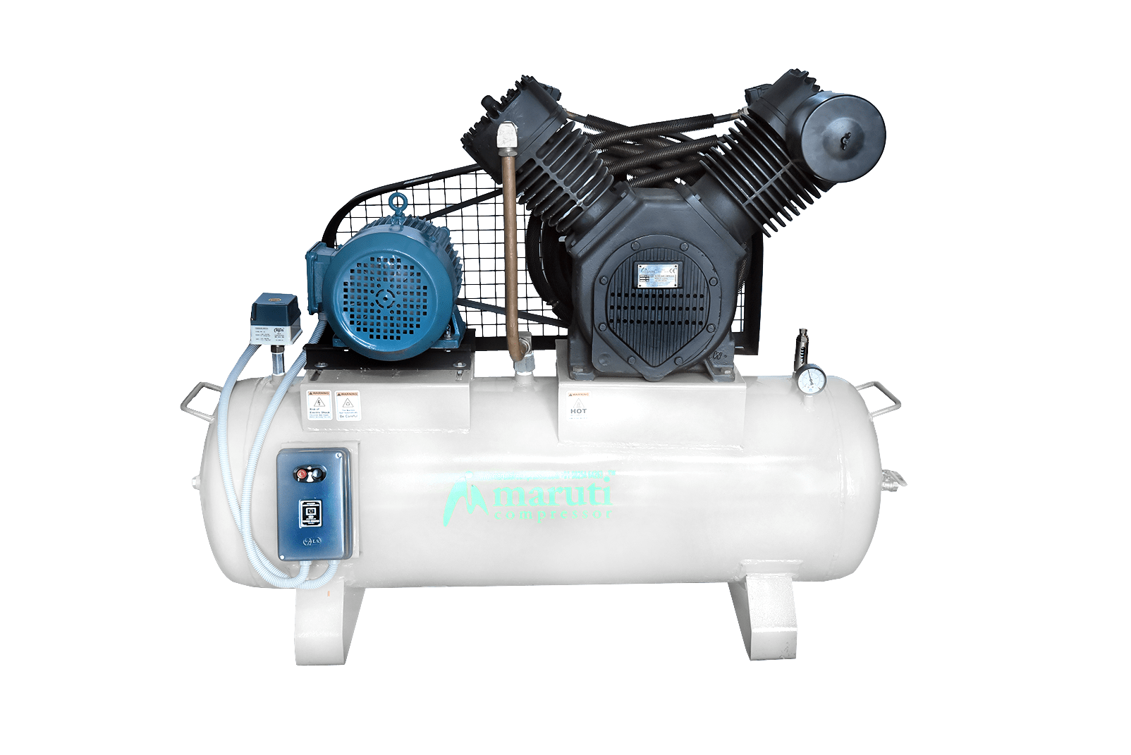 7.5hp 27cfm 10bar 250ltr tank mounted oil free air compressor