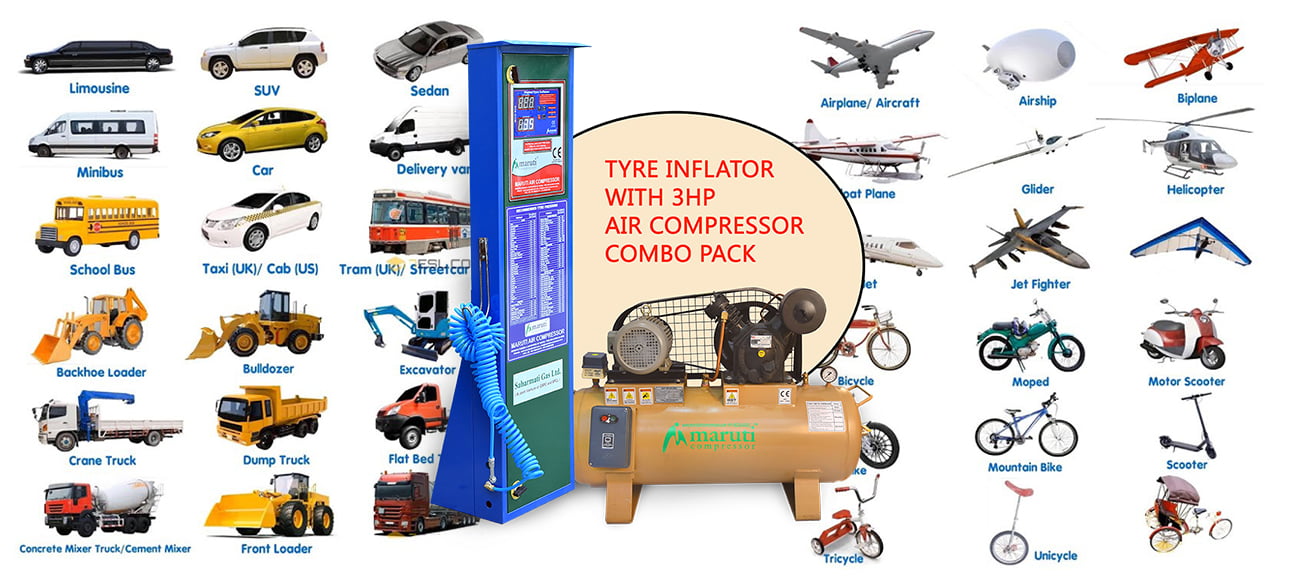 Sabarmati Png Cng Lpg Gas Digital Tire Air Pressure inflator Gauge